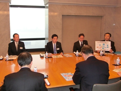 2月6日（月曜日）愛媛ものづくり企業『すご技』データベースに関する日本電気株式会社へのトップセールス（東京都）の画像