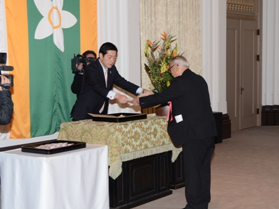 2月20日（月曜日）愛媛県政発足記念日知事表彰式（県庁）の画像