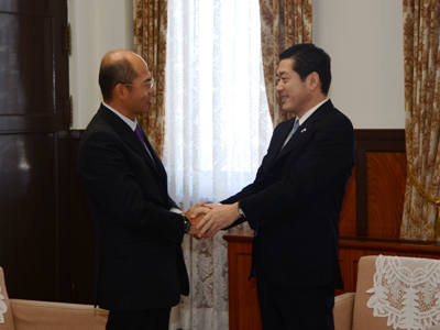 4月12日（木曜日）中華人民共和国駐大阪総領事の訪問（県庁）の画像
