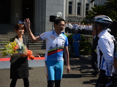 5月12日（土曜日）台日交流 瀬戸内しまなみ海道サイクリング訪問団　歓迎（県庁）