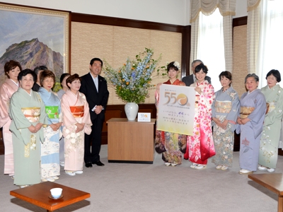 5月16日（水曜日）華道家元池坊 愛媛県連合支部の訪問（県庁）の画像