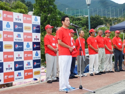 8月5日（日曜日）伊予市トライアスロン大会inふたみ開会式（伊予市）の画像