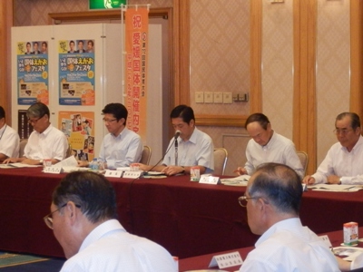8月6日（月曜日）国民体育大会愛媛県準備委員会常任委員会（松山市内）の画像