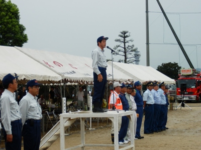9月1日（土曜日）愛媛県総合防災訓練(現地訓練視察・終了式)（新居浜市）の画像