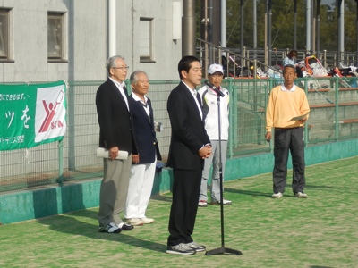 10月28日（日曜日）愛媛県ソフトテニス連盟秋季選手権大会開会式（松山市内）の画像