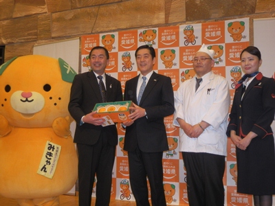 3月28日（木曜日）日本航空株式会社地域活性化プロジェクト「JAPAN PROJECT 愛媛」共同記者会見（松山市内）の画像