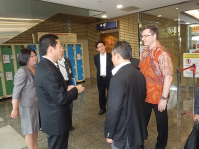 10月19日（土曜日）ガルーダ・インドネシア航空副社長お出迎え（松山空港）の画像