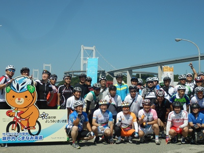 7月26日（土曜日）県内経済人らとのしまなみ海道サイクリング（今治市）の画像