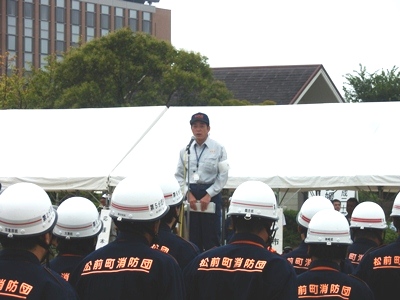9月1日（月曜日）愛媛県総合防災訓練（現地訓練視察・終了式）（松前町）の画像