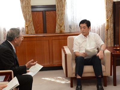 9月9日（火曜日）四国電力株式会社社長らの訪問（県庁）の画像