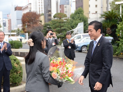 12月1日（月曜日）知事就任（2期目）初登庁（県庁）の画像