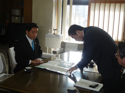 1月19日（月曜日）高知県知事らへ愛顔つなぐえひめ国体県外開催競技の協力要請（高知県）の画像