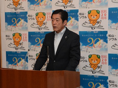 5月12日（火曜日）平成27年度5月補正予算案に関する記者発表（県庁）の画像