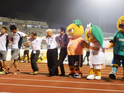 8月1日（土曜日）愛媛FCホームゲーム観戦（ニンジニアスタジアム）の画像