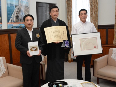 8月10日（月曜日）愛顔のえひめ知事表彰式（県庁）の画像