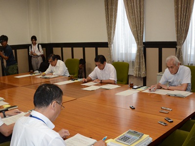 8月27日（木曜日）9月補正予算案知事査定（県庁）の画像