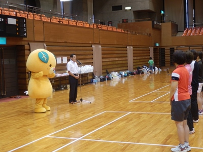9月12日（土曜日）松山市レディースバドミントン大会開会式（松山市内）の画像