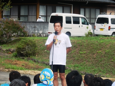 8月7日（日曜日）四万十・源流広見川上り駅伝大会開会式（鬼北町）の画像