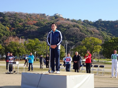 1月1日（日曜日）新春城山登山マラソン大会開会式（松山市）の画像