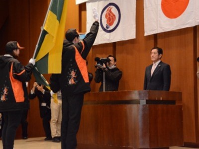 1月23日（月曜日）国民体育大会冬季大会県選手団結団式及び壮行会（県庁）の画像