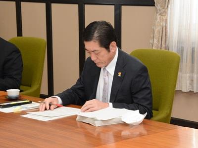 1月31日（火曜日）平成29年度当初予算案知事査定（県庁）の画像