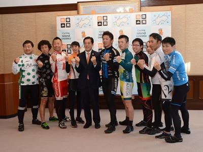 2月21日（火曜日）EHIMEサイクリングプロモーション隊結成式（県庁）の画像