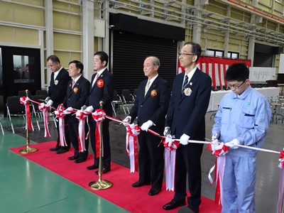 4月11日（火曜日）県立今治工業高等学校機械造船科造船コース実習棟落成記念式（今治市）