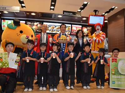 4月21日（金曜日）県産キウイを使用した飲食サービス会社の新商品発表会（松山市）の画像