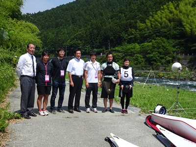 6月10日（土曜日）カヌー（スラローム・ワイルドウォーター）四国選手権大会兼愛顔つなぐえひめ国体カヌー競技リハーサル大会視察（高知県）の画像