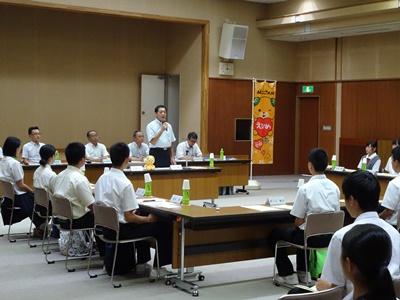 8月4日（金曜日）高校生との知事とみんなの愛顔でトーク（県南予地方局）の画像