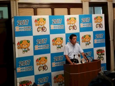 8月29日（火曜日）愛顔つなぐえひめ国体への天皇皇后両陛下の御来県、観光HP「いよ観ネット」リニューアル等について臨時記者会見（県庁）の画像
