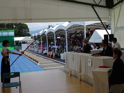 9月9日（土曜日）愛顔つなぐえひめ国体弓道競技視察（県総合運動公園）の画像