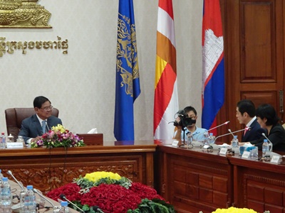 1月15日（月曜日）副首相兼内務相ら訪問（カンボジア）