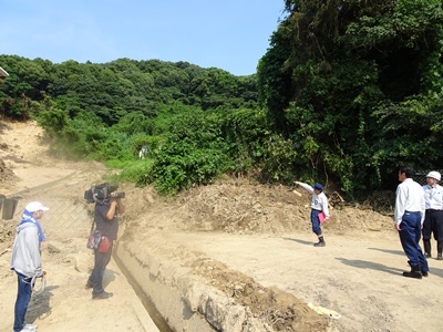 7月18日（水曜日）平成30年7月豪雨災害に係る被災地視察（松山市高浜町）の画像1