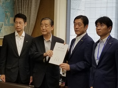 8月2日（木曜日）平成30年7月豪雨への支援等に関する要望（総務副大臣）（東京都）の画像