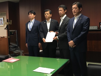 8月2日（木曜日）平成30年7月豪雨への支援等に関する要望（国土交通大臣）（東京都）の画像
