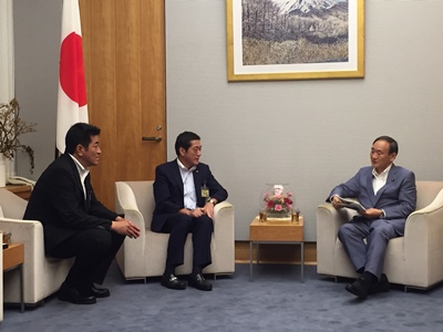 8月7日（火曜日）菅内閣官房長官訪問（東京都）の画像
