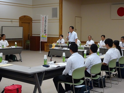 8月9日（木曜日）高校生等との知事とみんなの愛顔でトーク（県東予地方局）の画像