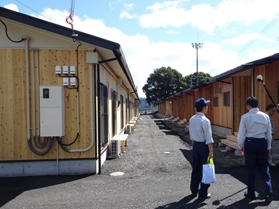 9月3日（月曜日）建設型応急仮設住宅　視察（西予市野村町野村）の画像