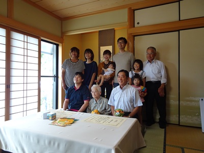 9月14日（金曜日）「老人の日」に伴う長寿者訪問（久万高原町）の画像