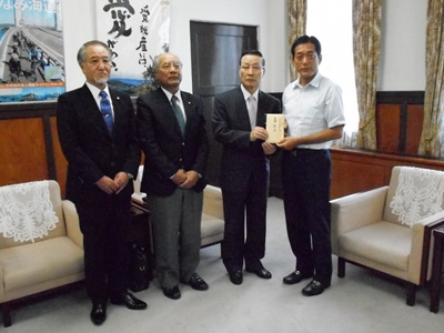 9月19日（水曜日）日本調理師連合会からの災害義援金贈呈式（県庁）の画像