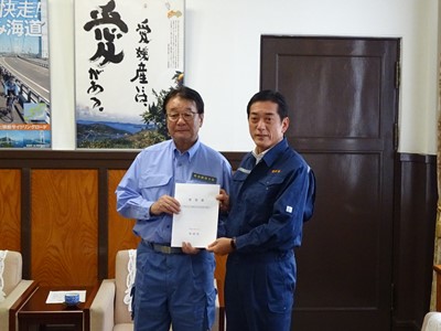10月22日（月曜日）平成30年7月豪雨への支援等に関する要望（内閣府特命担当大臣）（県庁）の画像