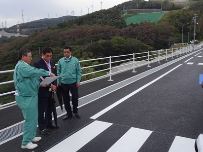 10月26日（金曜日）伊方発電所における緊急時作業スペース　視察（伊方町）の画像