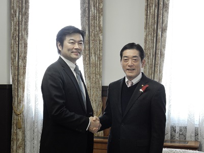 2月13日（水曜日）台北駐大阪経済文化弁事処長らの訪問（県庁）の画像