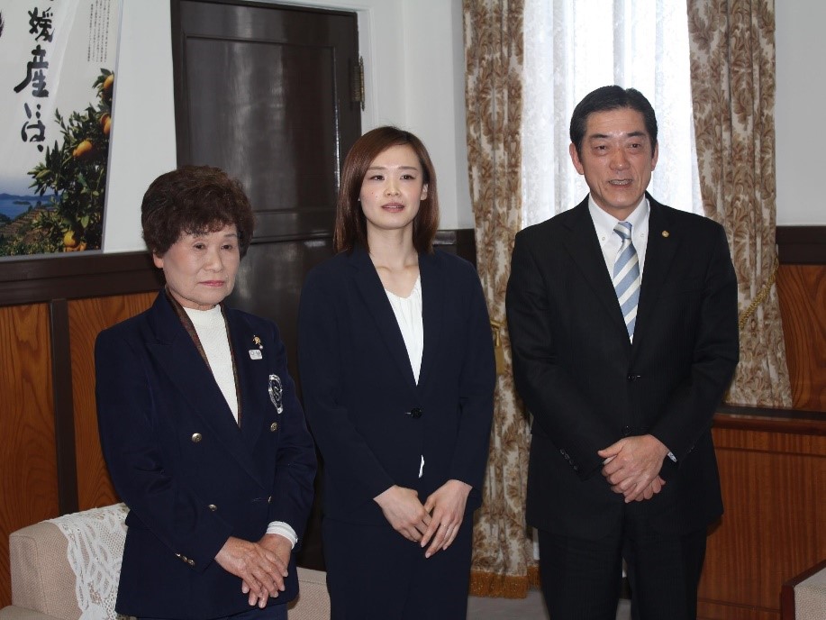 3月27日（水曜日）県スポーツ専門員　郷亜里砂氏らの訪問（県庁）の画像