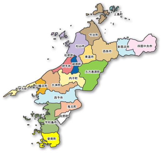 愛媛県地図