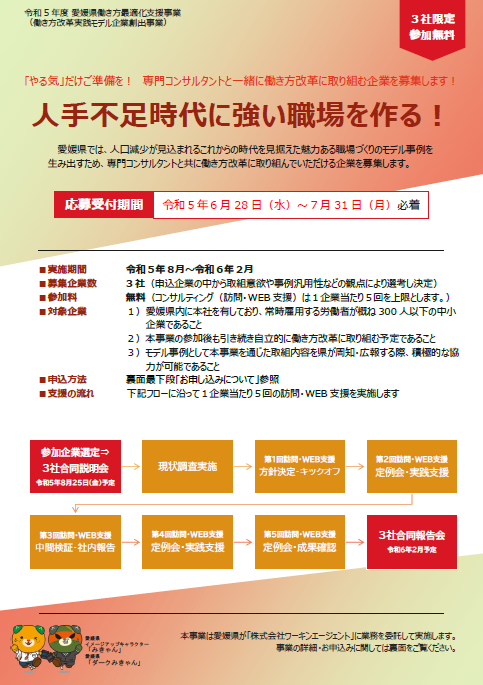 令和5年度 愛媛県働き方最適化支援事業の画像1