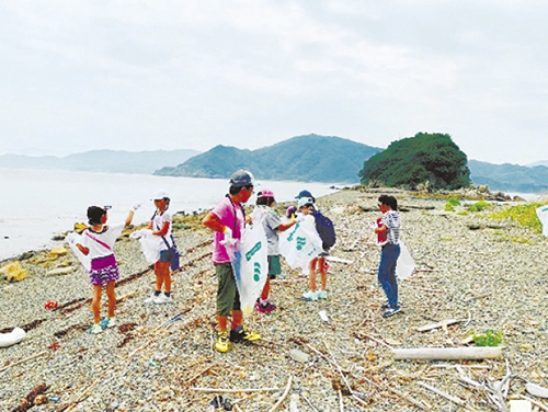 大島で海岸清掃ボランティア募集の画像