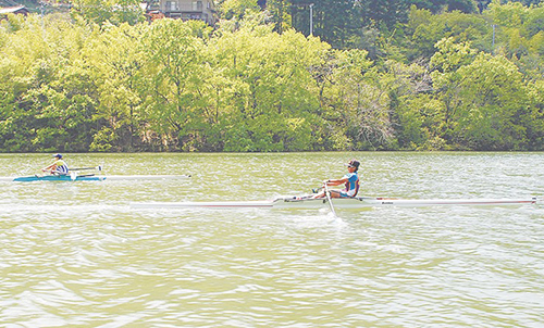 鹿野川湖ボートコースが復旧しましたの画像