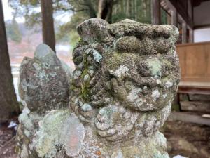 内子町＿弓削神社（狛犬）